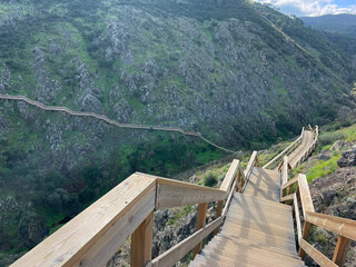 Wooden Trail Through Barranco do Demo, Alferce, Portugal