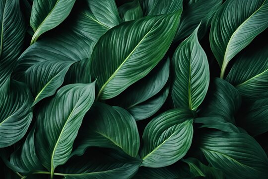 Leaves Background &ndash; Lush Green Foliage with Natural Texture and Vibrant Colors

