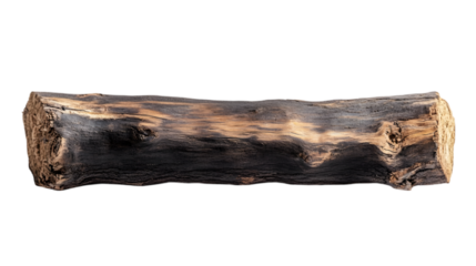 Charred Wood Log  Rustic Dark Brown Timber  Burnt Wood Texture  Fireplace Wood  Natural Wo