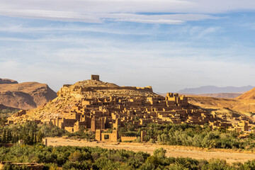 Obraz premium Morocco, Ouarzazate Province. Ait Ben Haddou