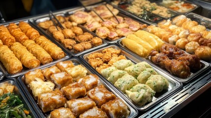 Delicious Asian Street Food Display