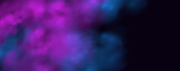  Atmospheric neon purple clouds.Magical fantasy smell of tobacco.Pink occult fog.Magic cigarette vapor.