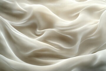 Naklejka premium Luxurious white silk or satin texture forming an elegant background for design projects