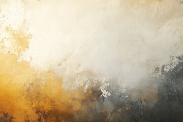 Obraz premium Gradient texture background featuring an old weathered wall with a blend of yellow, gray, and white hues