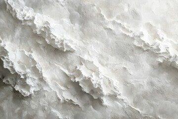 Obraz premium Close-up view of a white rock formation, showcasing intricate textures and patterns, ideal for backgrounds and design projects
