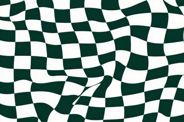 PNG Funky checkers pattern green white decorative.