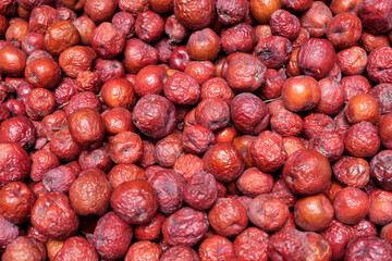 Fes, Morocco. Crab apple for sale at the food market in the medina.