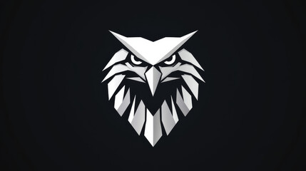 Naklejka premium Vector logo hawk