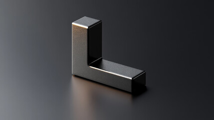 Vector letter L logo. Brand logo L for the company in the form of 3D letters