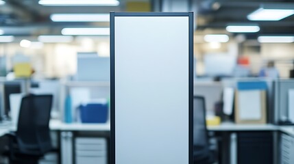 Modern Office with Empty Whiteboard
