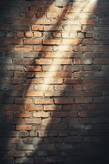 Sunlit Brick Wall