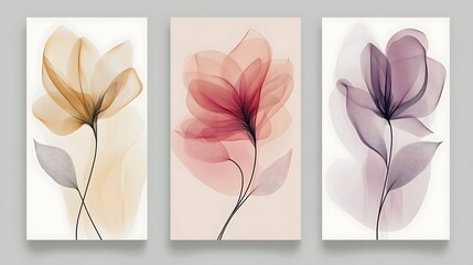 Minimalist Smoky Flower Poster