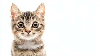 Obraz premium Close-up of a Curious Kitten