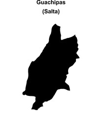Guachipas department (Salta) blank outline map