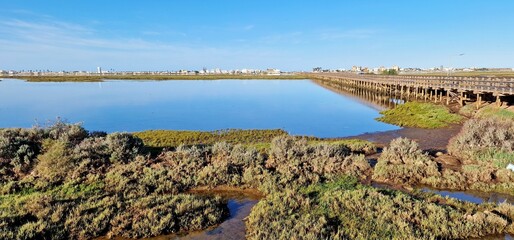 Ria Formosa Natural Park Faro Airport Portugal