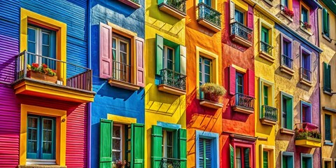 Fototapeta premium Abstract Colorful Paint Strokes & Brush Design Architectural Photography