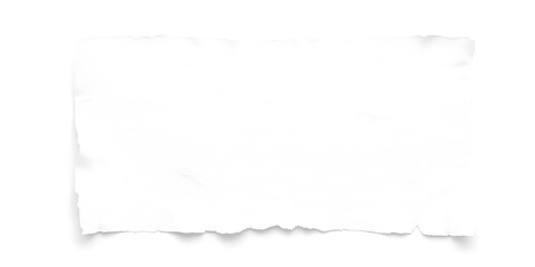 White ripped paper torn edges strips isolated on black background 