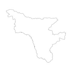 Amur blank outline map