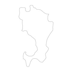 Ingush blank outline map