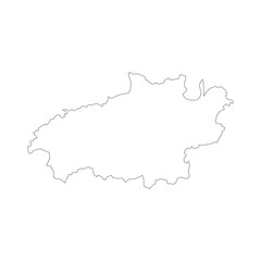 Ivanovo blank outline map