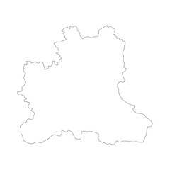 Lipetsk blank outline map