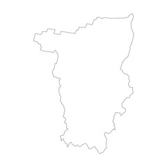 Perm blank outline map