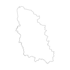 Pskov blank outline map