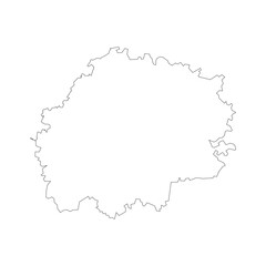 Ryazan blank outline map