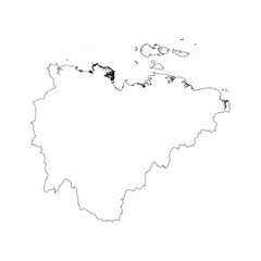 Sakha blank outline map