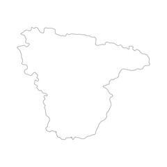 Voronezh blank outline map