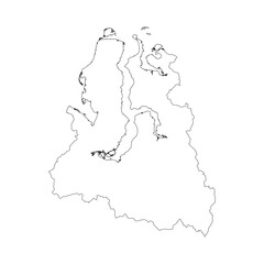 Yamal-Nenets blank outline map