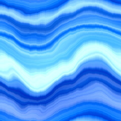 Modern summer striped blur wash seamless pattern background for trendy beach wear and coastal living designs. Repeatable alcohol ink bleed effect in blue white indigo colors