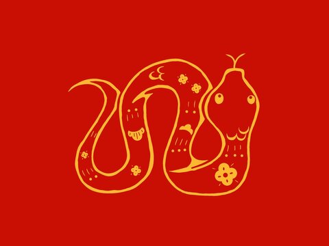 Snake for Chinese new year decoration