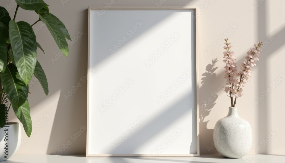 Leinwandbilder realistic flyer mockup with dynamic lighting effects, showcasing the design with soft shadows and a 