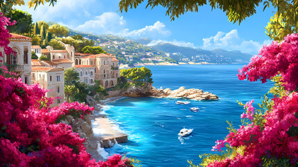 stunning seafront landscape