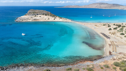 Simos beach in Elafonisos, Greece
