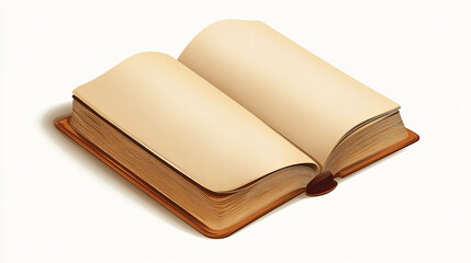 Notepad. The notebook is isolated on a light background. Vector illustration.