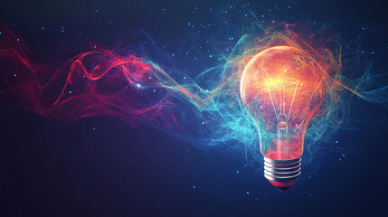 Intellectual property hologram composed of polygons and lines. A low-poly structure representing innovation and protection in a sleek, modern vector concept.