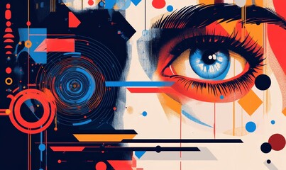 Machine Learning AI: A Vision of Tomorrow, banner cover design.