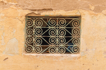 Sidi Bouzid, Tunisia. Decorative bars on a window.