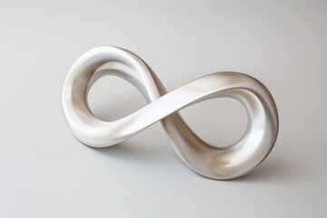 Eternal symbol of infinity in a mesmerizing minimalist loop