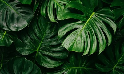 palm leaf texture natural tropical green leaf close up