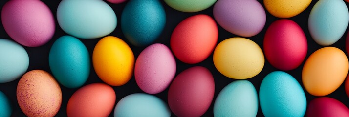 Obraz premium a group of eggs that are all different colors