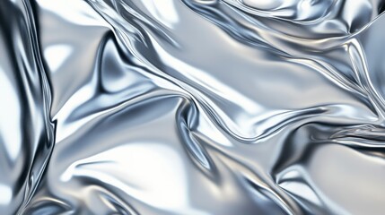 Obraz premium Mesmerizing Silver Fabric Texture: A Stunning Visual Feast