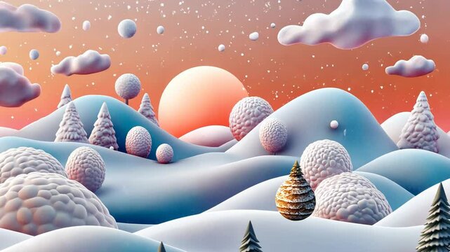 Colorful Christmas Holiday Decoration Vector Illustration