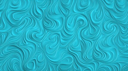 Stunning Abstract Liquid Swirls in a Light Teal Shade - A mesmerizing graphic design with fluid motion and intricate patterns.