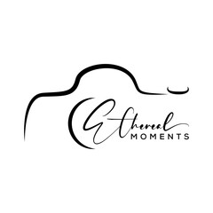 Minimalist Signature photography and videography Font Calligraphy Logotype Script Font Type Font lettering handwritten with camera icon