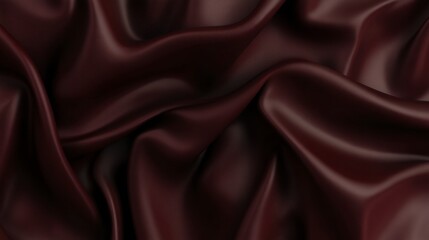 Fototapeta premium Deep Maroon Satin Fabric Texture: A Luxurious Textile Design