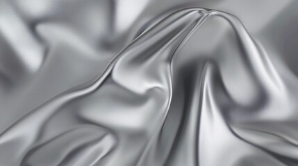 Fototapeta premium Stunning Silver Fabric Texture: A Luxurious and Elegant Image for Graphic Design and Print