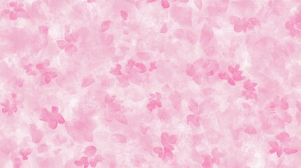 Delicate Pastel Pink Floral Watercolor Pattern